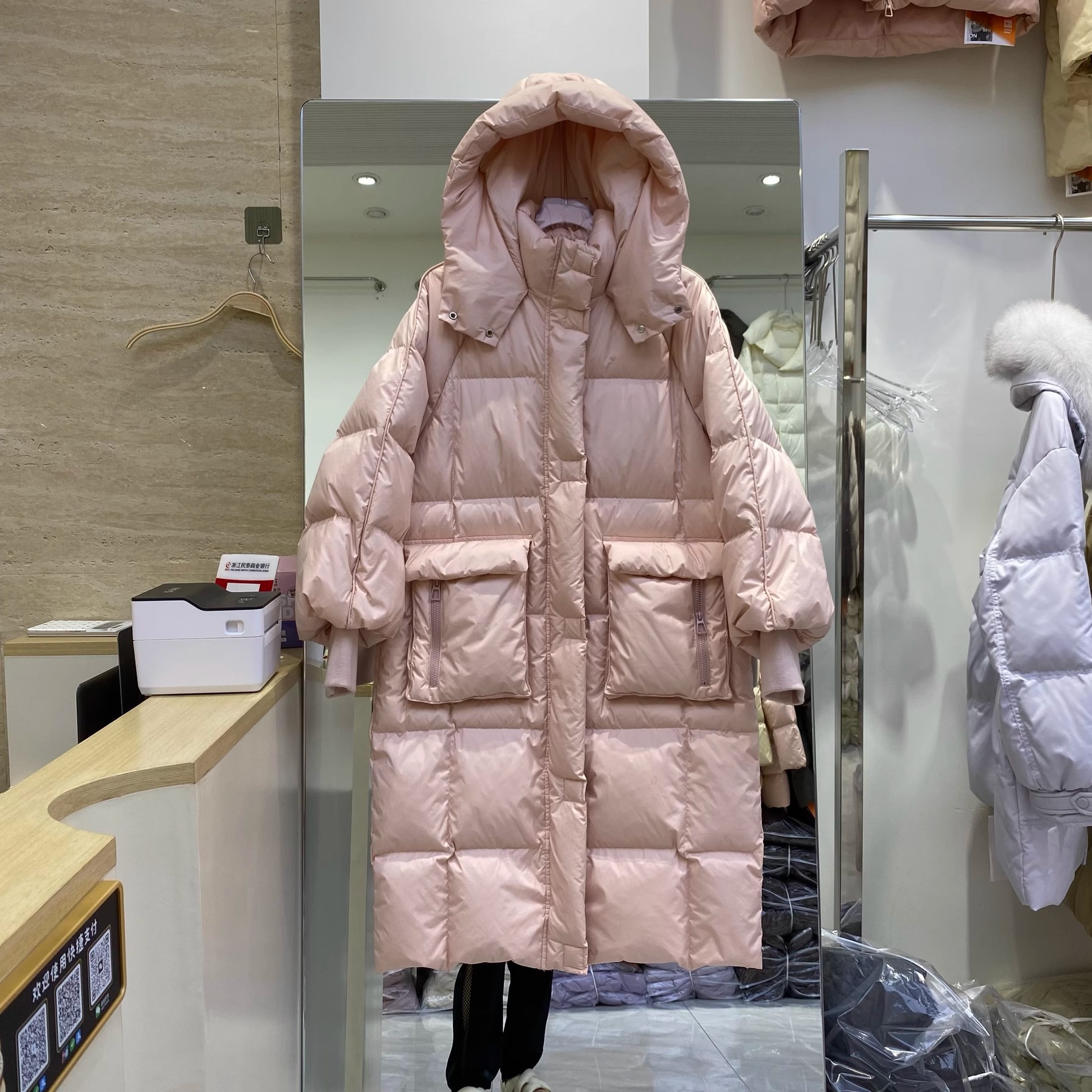 2025 invierno transfronterizo nuevo comercio exterior coreano ropa de algodón plumón ropa de mujer moda casual encapuchada abrigo caliente delgado