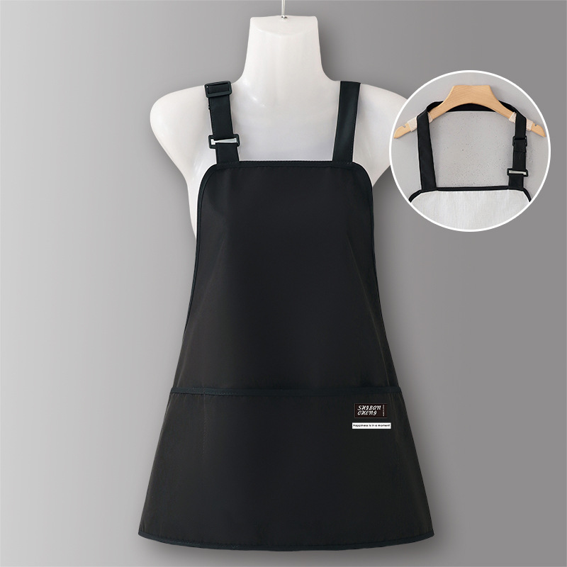 Delantal cocina hogar 2025 nuevo estilo a prueba de aceite e impermeable barista para trabajar ropa de trabajo para mujeres