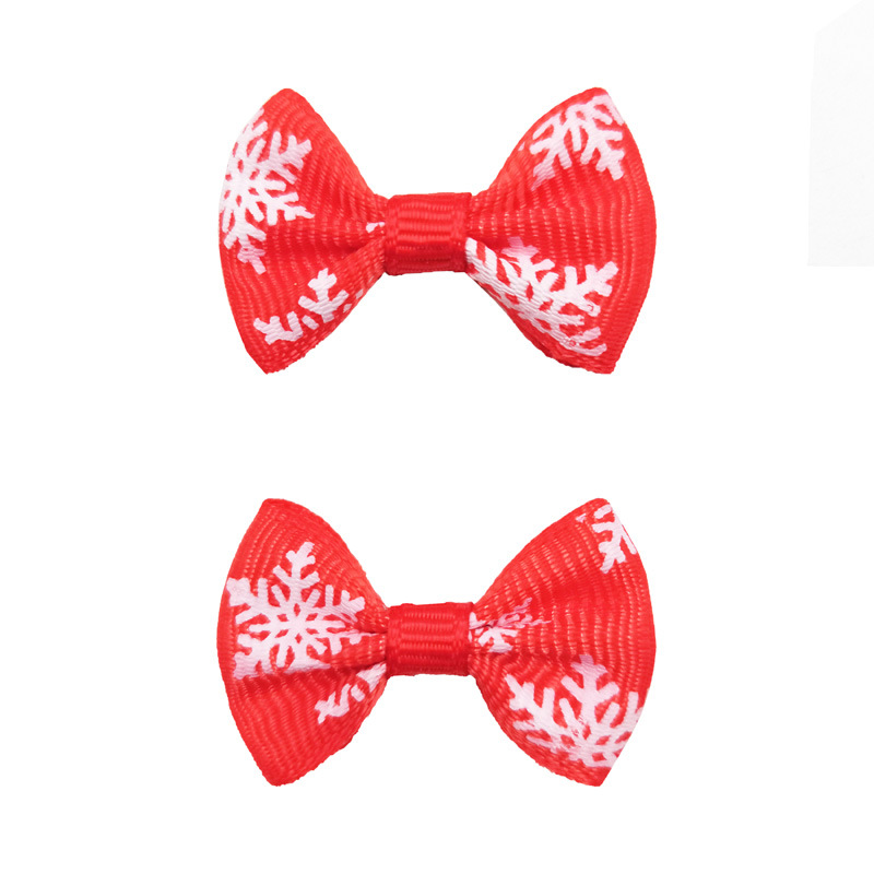 중간 눈송이 레드