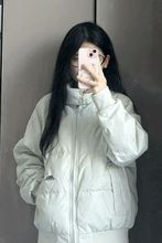 短款羽绒服女款冬季2025年新款小个子修身白鸭绒加厚立领冬装外套
