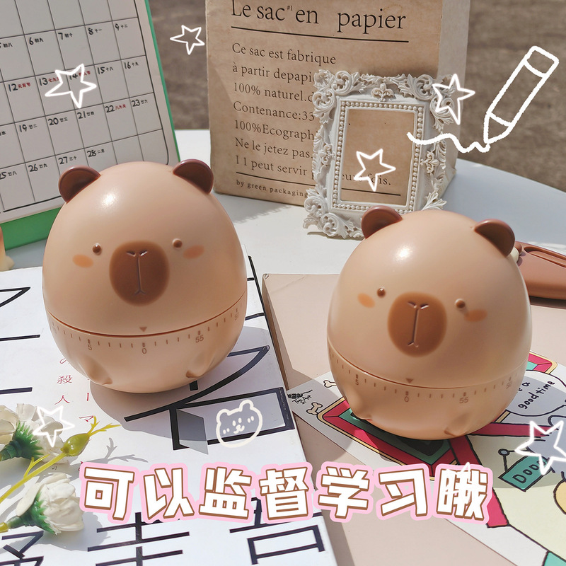 Kapibala Timer Timer Kidsren's Learning Time Management Self-Discipline Kitchen Tumbler Reminder