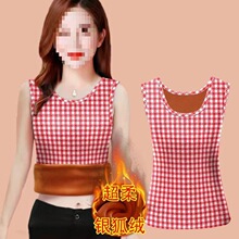 秋冬新款无袖打底衫女弹力内搭加厚保暖背心女上衣