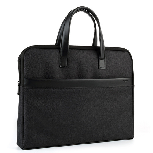 Men's Waterproof Large Capacity Briefcase Business Style Conference Office Commute Handbag Document Bag Computer