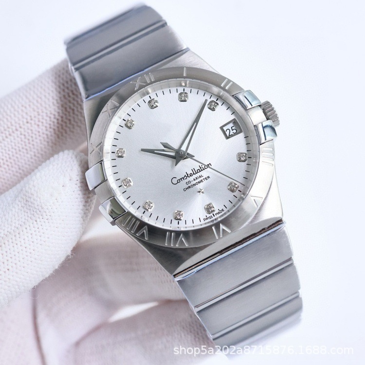 Oujia Double Eagle Constellation Series Men's and Women's Couple Watches Men's Fully Automatic Mechanical Watch Oujia Constellation Watch High Quality