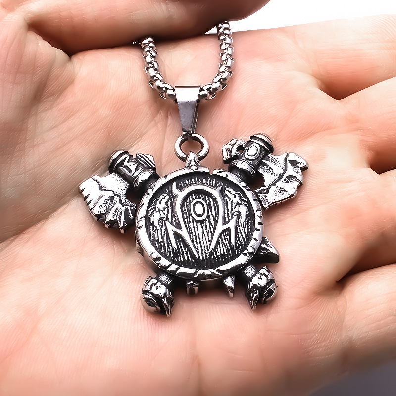 Double ax + steel chain