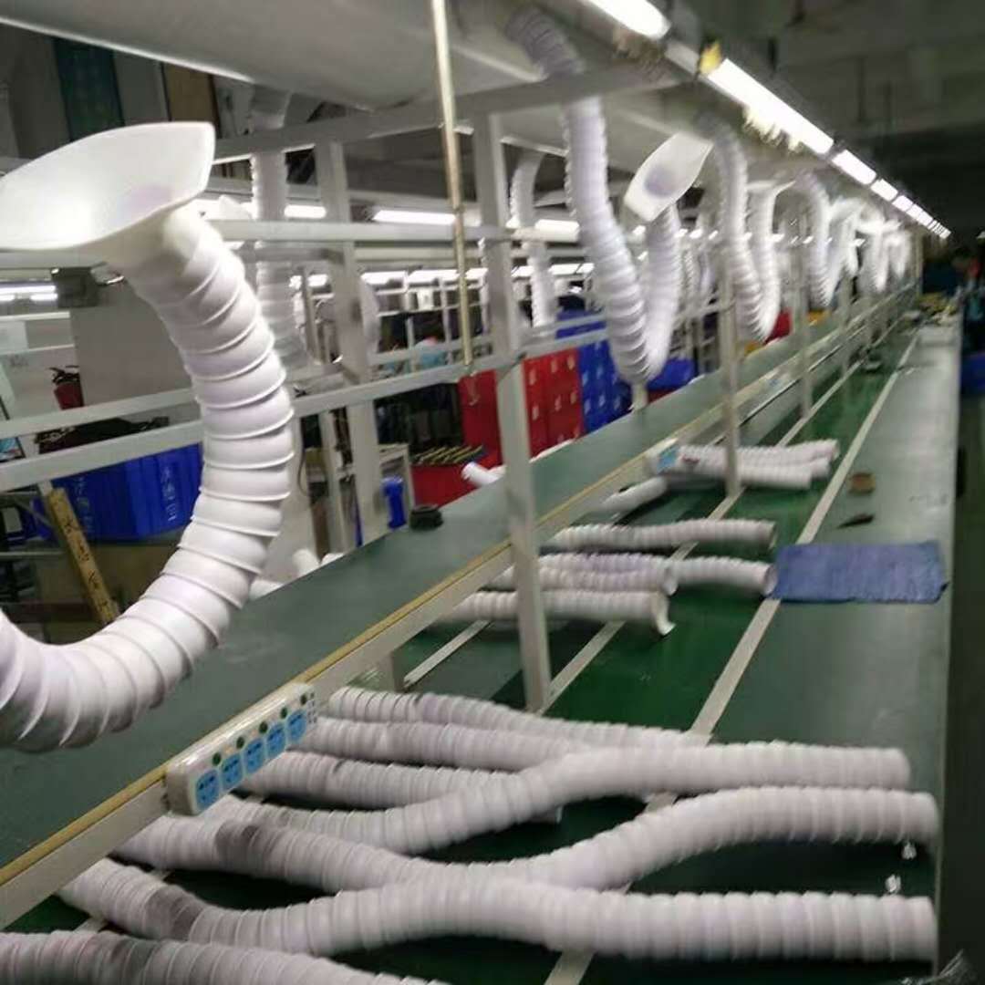 锡竹节排尘管 免支撑定位排风臂 万向吸烟管 口径40MM