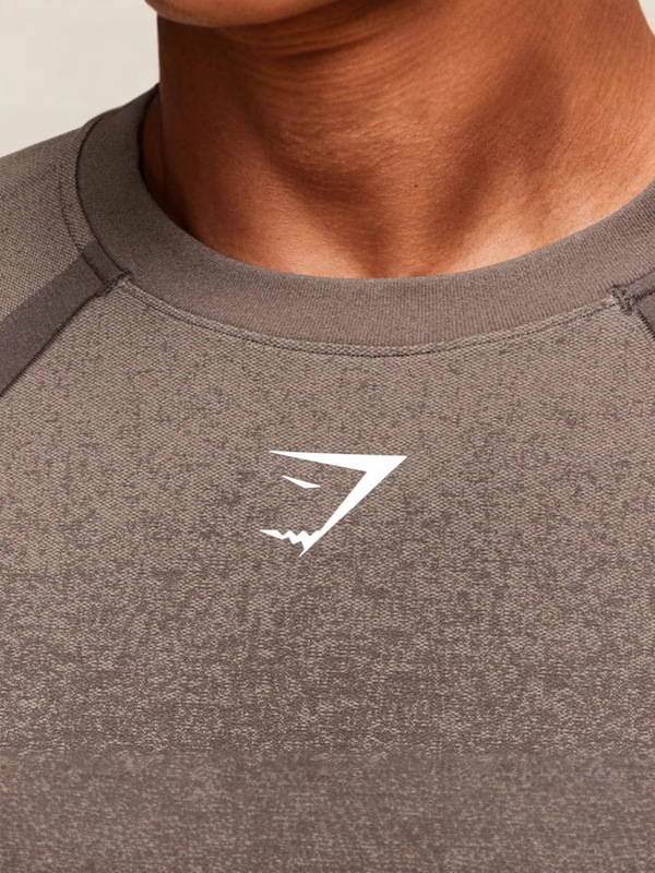 外国貿易人気GYMSHARKフィットネス半袖メンズランニングスポーツタイトトップ通気性と速乾性メンズ半袖|undefined