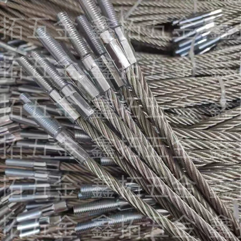 Обработанный прессованный винт для заливки стальных тросов Подъемник Автозапчасти Оцинкованный стальной трос Спецификация