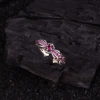 Pink diamond cross flower