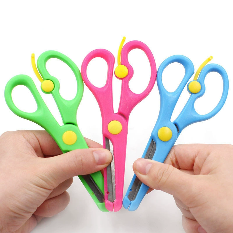 Детские ножницы ручной работы не повредят детские безопасные ножницы, студенческие ножницы для резки бумаги, сделай сам, ножницы для ручного творчества с защитой от защемления оптом