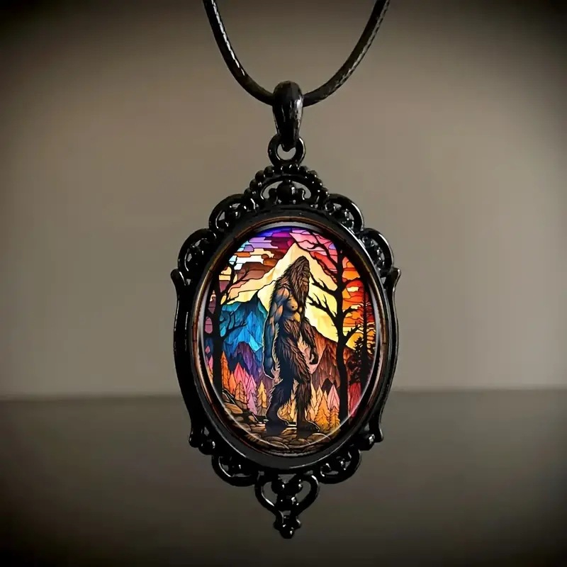 elegant men's glass pendant