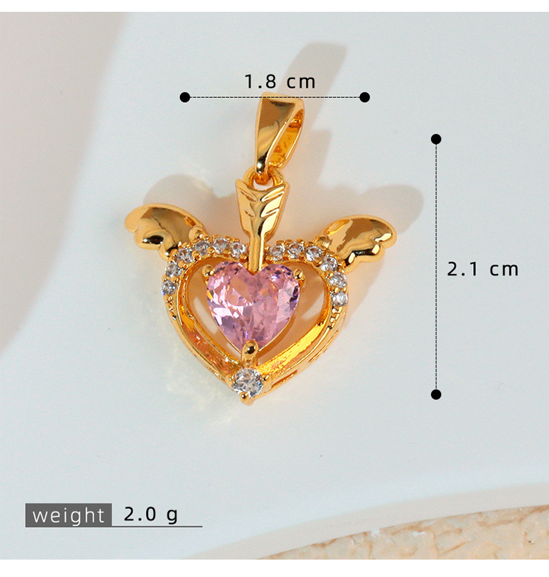 3g Weight Pendant Jewelry Making Type 16*23mm Jewelry Making Size DIY Jewelry Accessories Classification 1 Piece Quantity Copper Material Heart Shape, Bow Knot, Lock Pattern All Seasons Season Polished Finish Plating Design Elegant, Sweet, Classic Style Style 1 Piece 16*23mm Copper Heart Shape Bow Knot Lock Polished Pendant DIY Jewelry Accessories 11