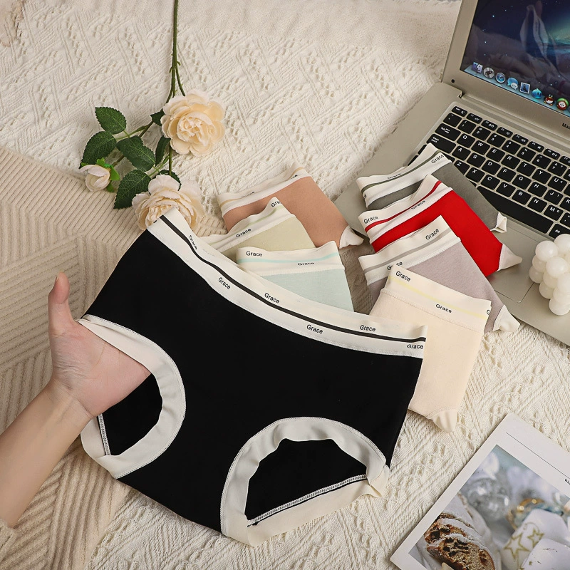 Cotton breathable comfortable underwear, pants, mid rise
