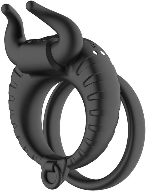 Bull Head Vibrating Ring with Prostate Massager, 10 Frequencies, Magnetic USB Charging — detail image 10