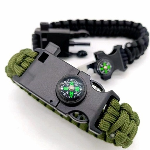 Seven-core Umbrella Rope Landing Hand Rope Umbrella Rope Bracelet Outdoor Multifunctional Fishing Gear Buckle Survival Hand Rope Wilderness Adventure Mountaineering