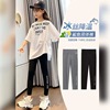 girl letter Leggings Spring Exorcism Self cultivation Shark CUHK Girl baby pure cotton leisure time