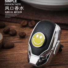 钢铁侠车标出风口香水车内饰品香氛创意车载香薰空调出风口香水夹