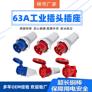 Industrial Plug and Socket Explosion-Proof Plug Waterproof 63A125A Industrial Explosion-Proof Plug and Socket Ip67 Pure Copper Export
