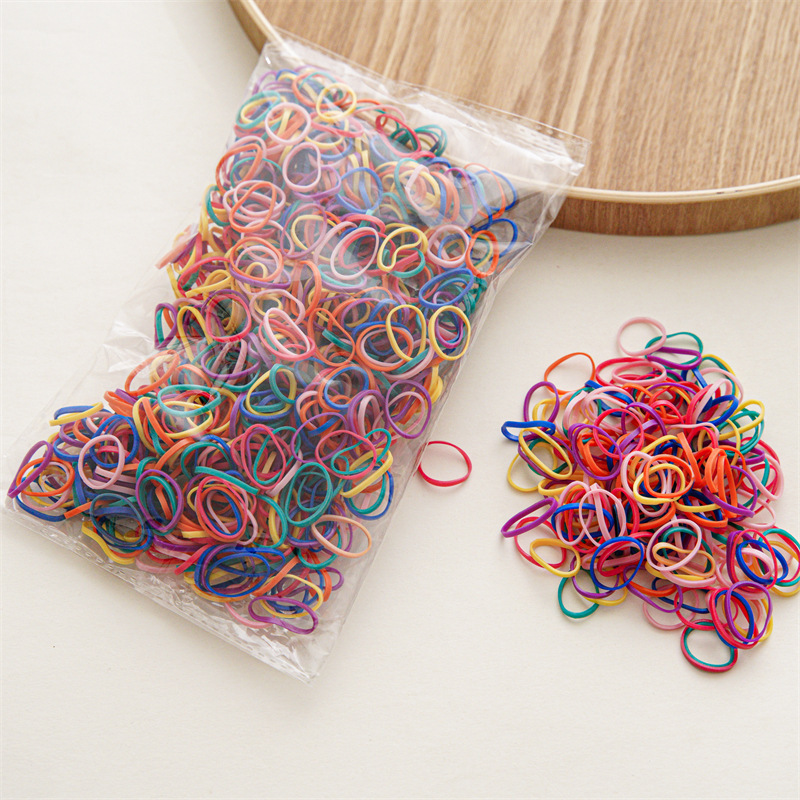 Simple Style Solid Color Rubber Band Handmade Hair Tie display picture 3