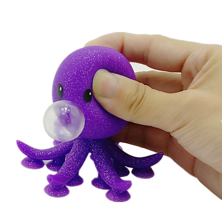 Nuevo juguete de espuma de silicona dibujos animados pulpo pellizco pellizco le lindo animal ventura juguetes descomprimidos al por mayor