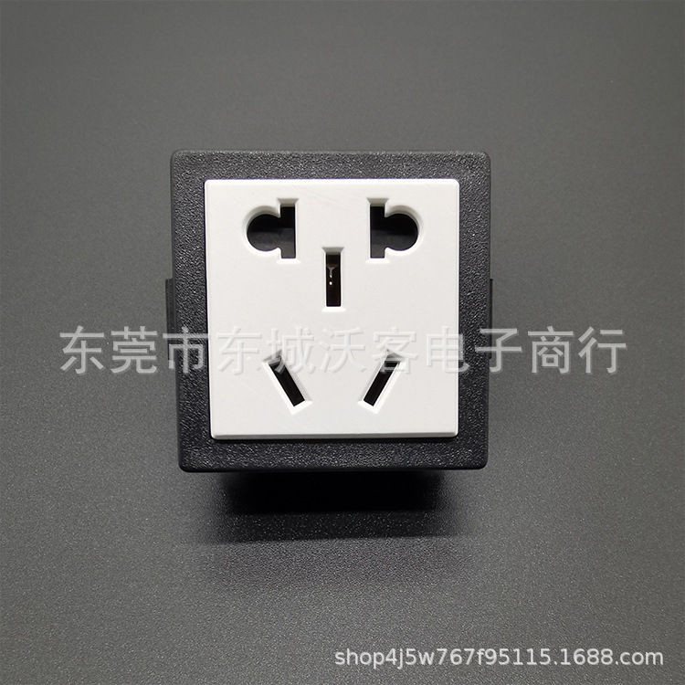 流水线插座 AC插座 嵌入式卡式插座 国标 二三五孔插座 机柜插座