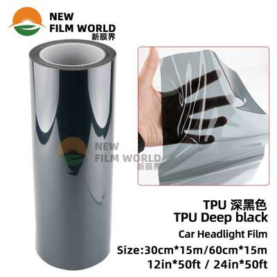 transparent automatic repair protection anti-scratch | Automotive Film - 03x15m-tpu-dark-black
