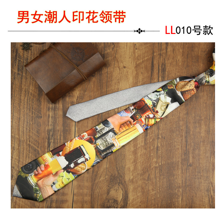 Trajes de hombre corbata rendimiento casual impresión digital accesorios de moda hip hop corbata floral image 16
