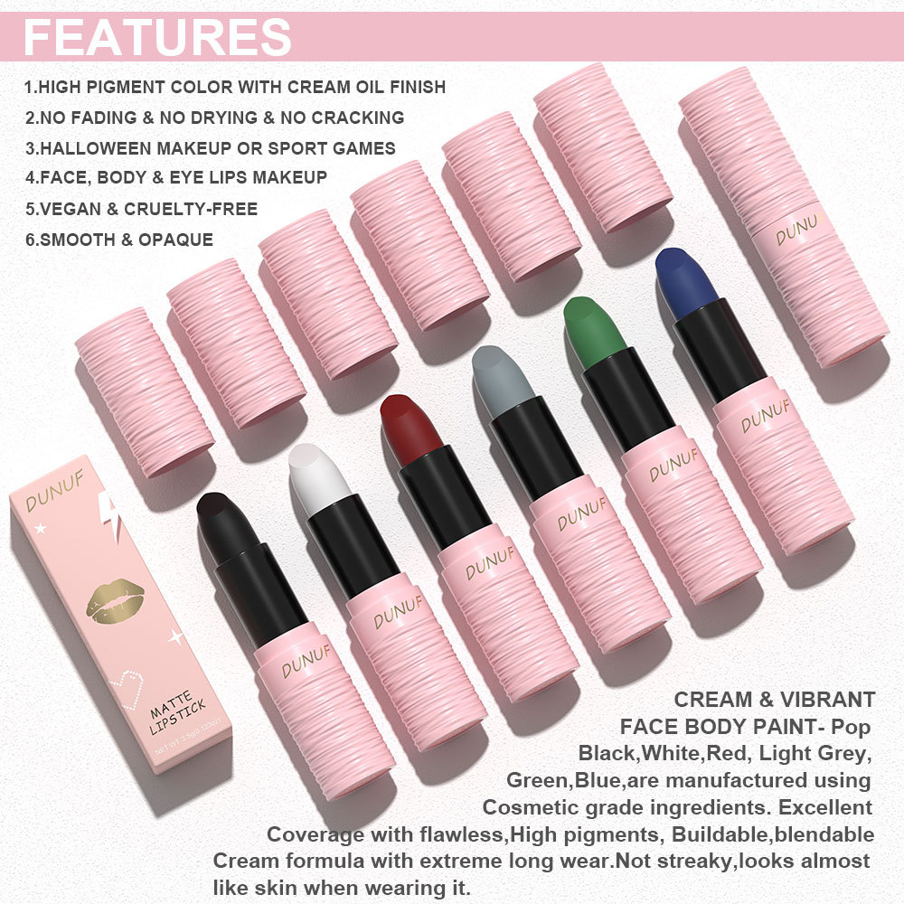 DUNUF 6-color face color lipstick matte universal. Please check it out! Link Disclaimer - For Foreign trade only undefined