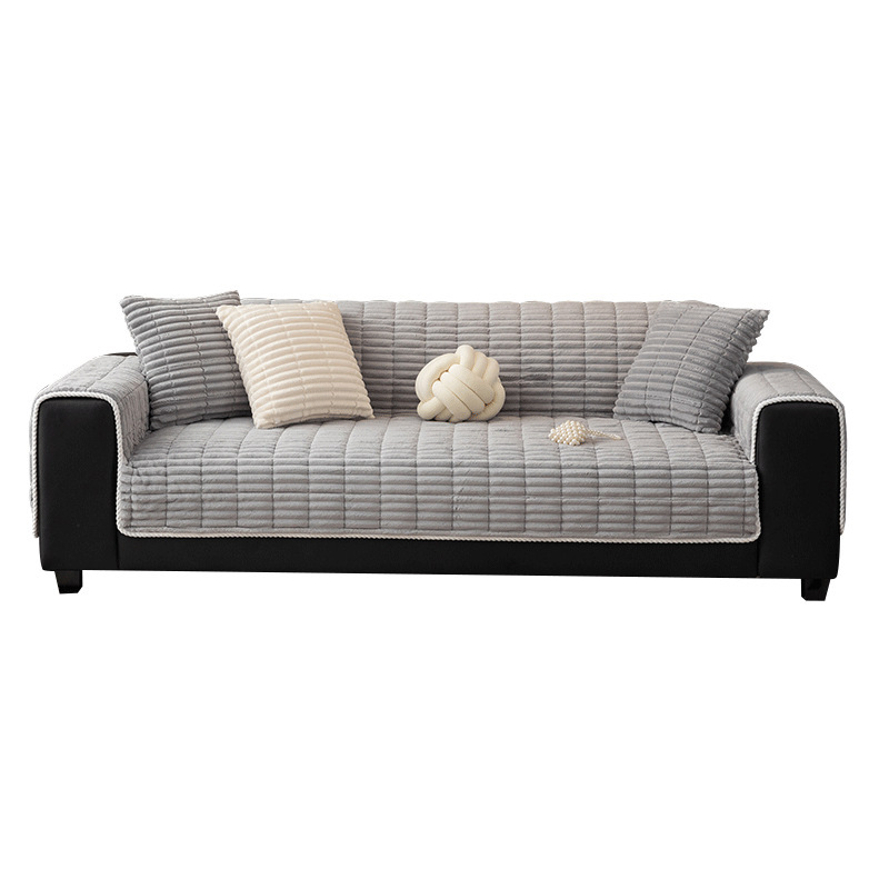 Coussin de siège en polaire pour canapé antidérapant chaud_voghion.com