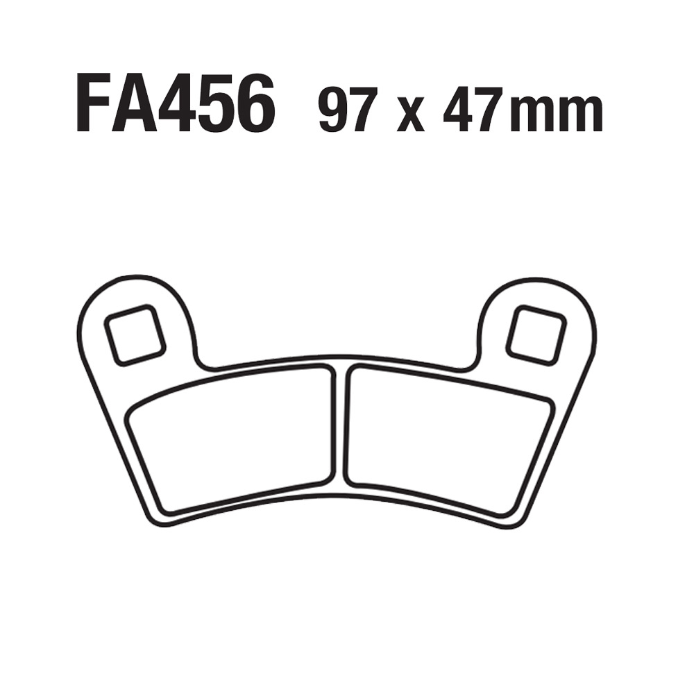 Pastillas de freno para motocicletas pastillas de freno pastillas de freno FA456 polaris 450 525 1000 RZR