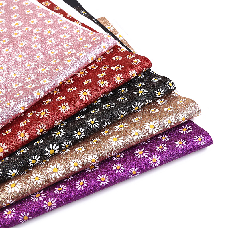 弹力小雏菊服装面料鞋帽饰品箱包厂家直供