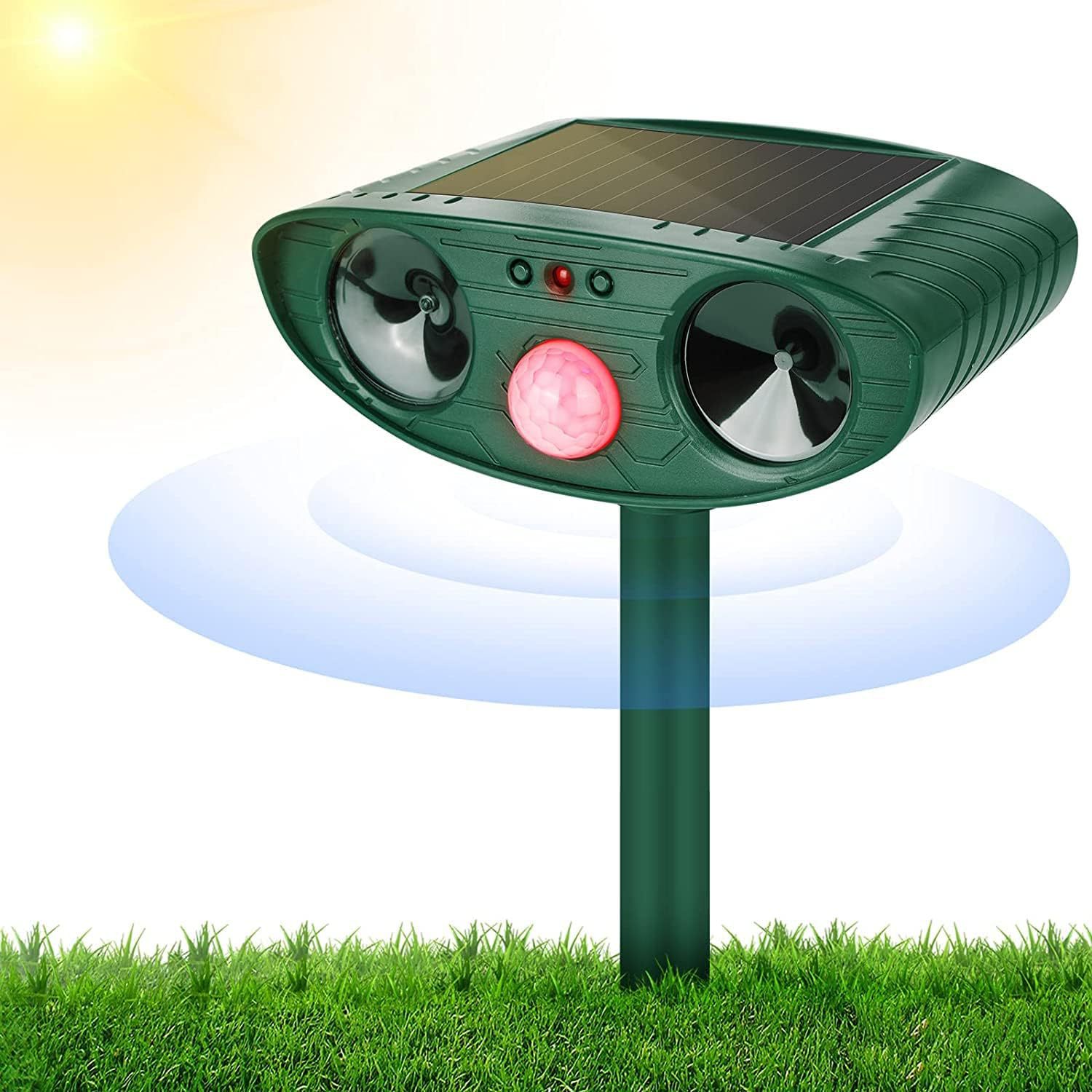 Chorreador solar para exteriores Chorreador de animales Chorreador ultrasónico de dos estaciones