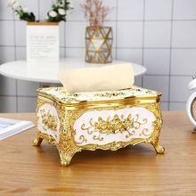 欧式纸巾盒客厅创意抽纸北欧ins家用纸抽盒KTV茶几简约高档餐巾盒