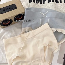 云朵森林系~无缝莫代尔中腰内裤女抑菌纯棉内裆高弹蝴蝶结三角裤