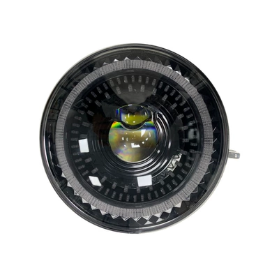 Car Led Headlights 7inch Wrangler Headlights Harley Motorcycle Led Lights Car Modification Headlights Bj212 (Ön faralar) - 7inch-round-light-small-floral-wrangler-headlight-led
