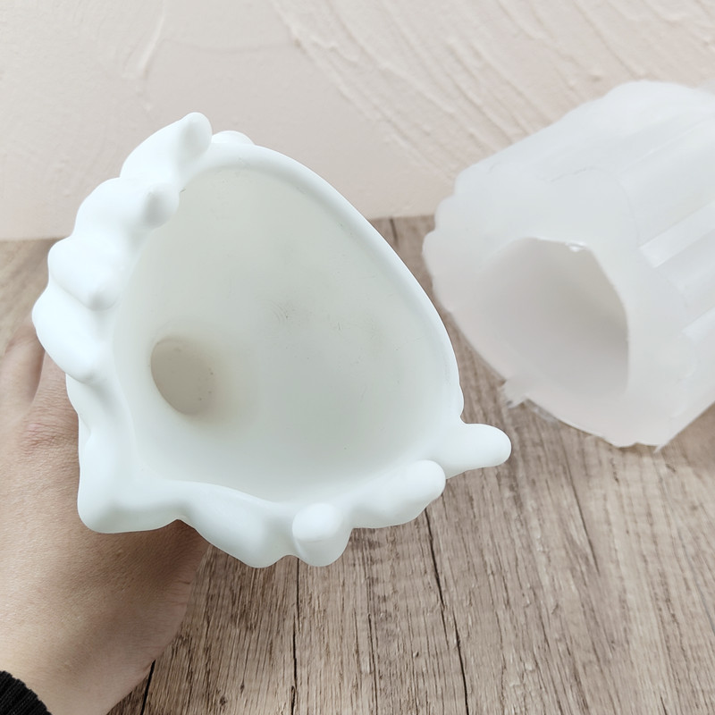 Moldes de silicona para macetas: macetas de hormigón, posavasos