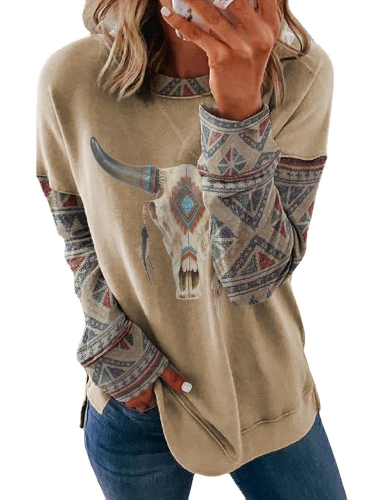 Sudadera de Cuello Redondo para Mujer de Fibra de Poliéster, Manga larga