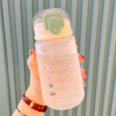 2021 Summer New Arrival: Portable, Cute, and Instagram-Worthy Water Bottle with Straw—Perfect for Students, Kids, and Expectant Moms