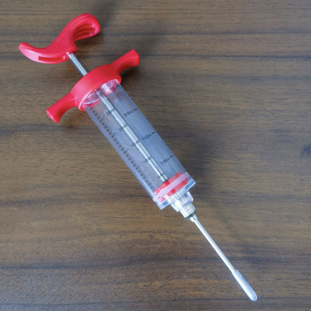 Amazon Best Selling 30ml Kitchen Turkey Syringe Plastic Turkey Needle Barbecue Marinade Seasoning Injection Needle