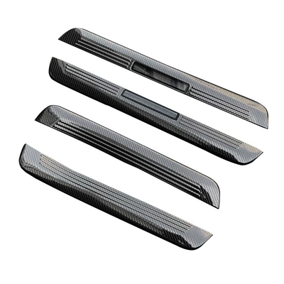 Other Car Modifications – for 23 Toyota - crown-crossover-outer-threshold-strip-carbon-fiber-pattern-4-piece-set