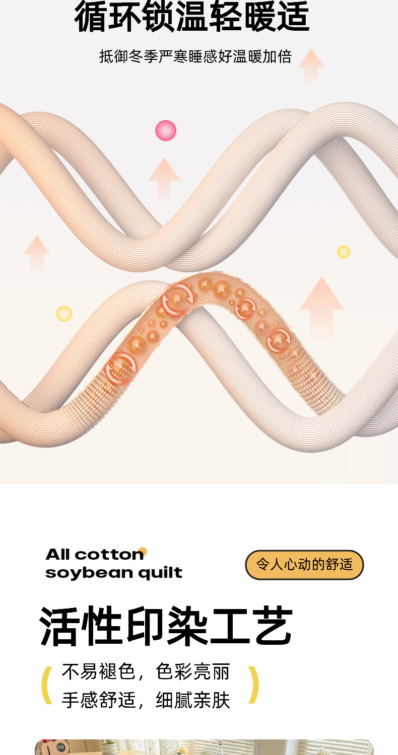 A-Klasse Mutter-Baby-Grad Xinjiang-Baumwoll-Winterbettdecke verdickt warm Baumwollkern Frühling Herbst Schüler Einzel Sommer leichte Klimaanlage Bettdecke