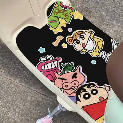 electric scooter floor mats, customizable to – Electric vehicle foot mat - angry-piglet-hugging-its-arm-3050cm-silk-loop-fabric-rectangular-shape-by-default-requires-self-cutting