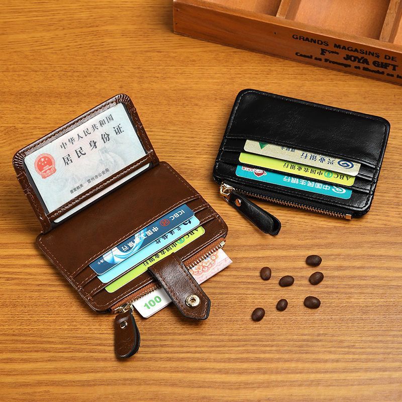 Nuevo bolso de cambio de textura, bolsa de tarjetas multi-tarjeta avanzada, bolsa de tarjetas delgada y conveniente, paquete de tarjetas antimagnéticas