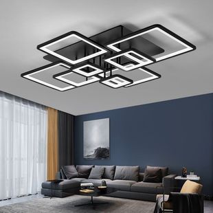 Rectangular Living Room Lamps, Atmospheric Led Ceiling Lamps, Modern Simple Acrylic Room Lamps, Bedroom Study Lighting
