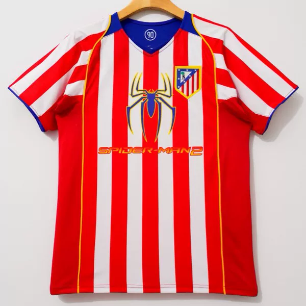 Retro Popular Atletico Madrid Short-Sleeved Jersey Football Jersey Fan Version Football Jersey