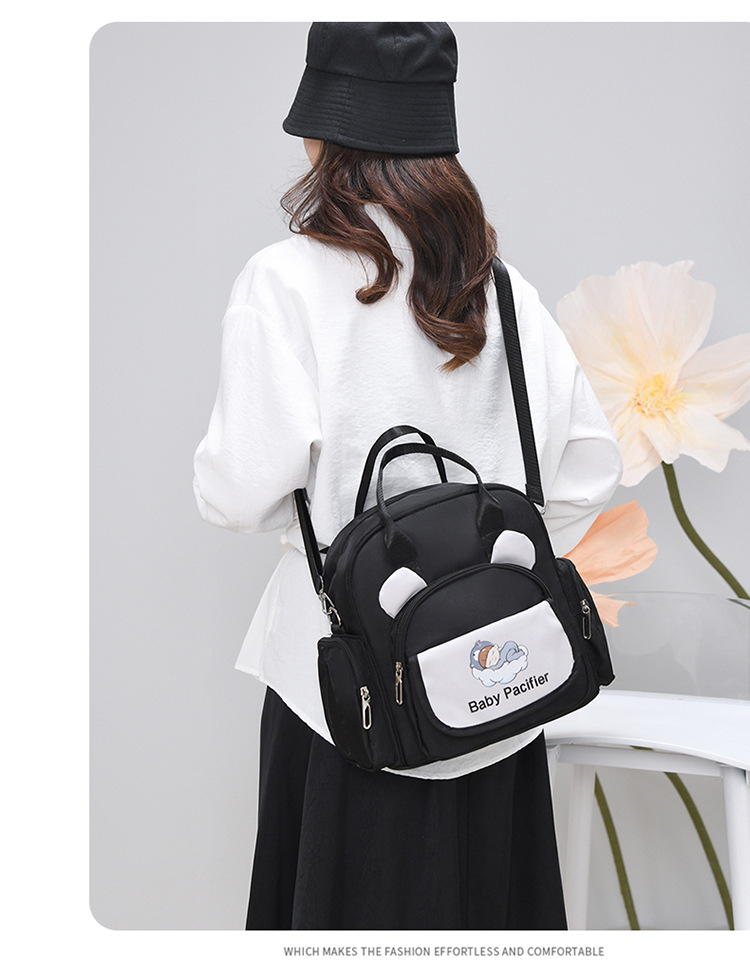 Cartoon lightweight outdoor mommy bag, hand-held backpack, multi-functional outdoor single-shoulder casual and versatile crossbody bag undefined