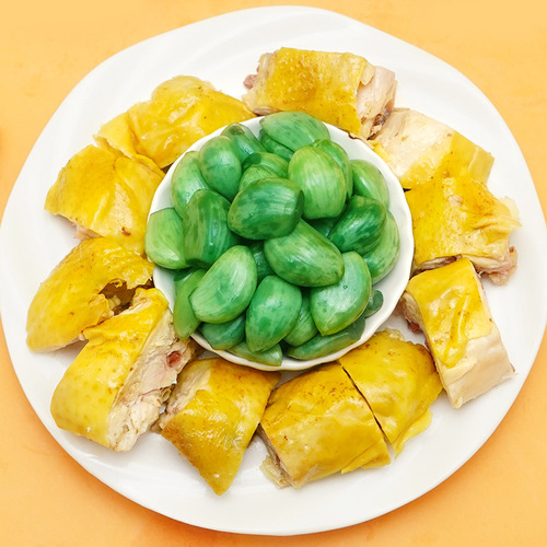 Taste people's authentic jade Laba garlic Shandong green garlic sugar garlic commercial food wholesale 400g/bottle