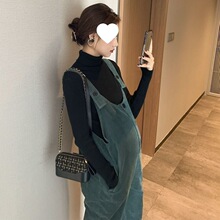 孕妇背带裤春秋装孕妇裤子外穿潮妈时尚新款大码宽松秋冬款两件套