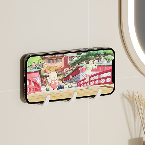 Hook Strong Adhesive No-Nail Kitchen Bathroom Wall Door Behind Invisible Adhesive Hook Hanger Stainless Steel Hook