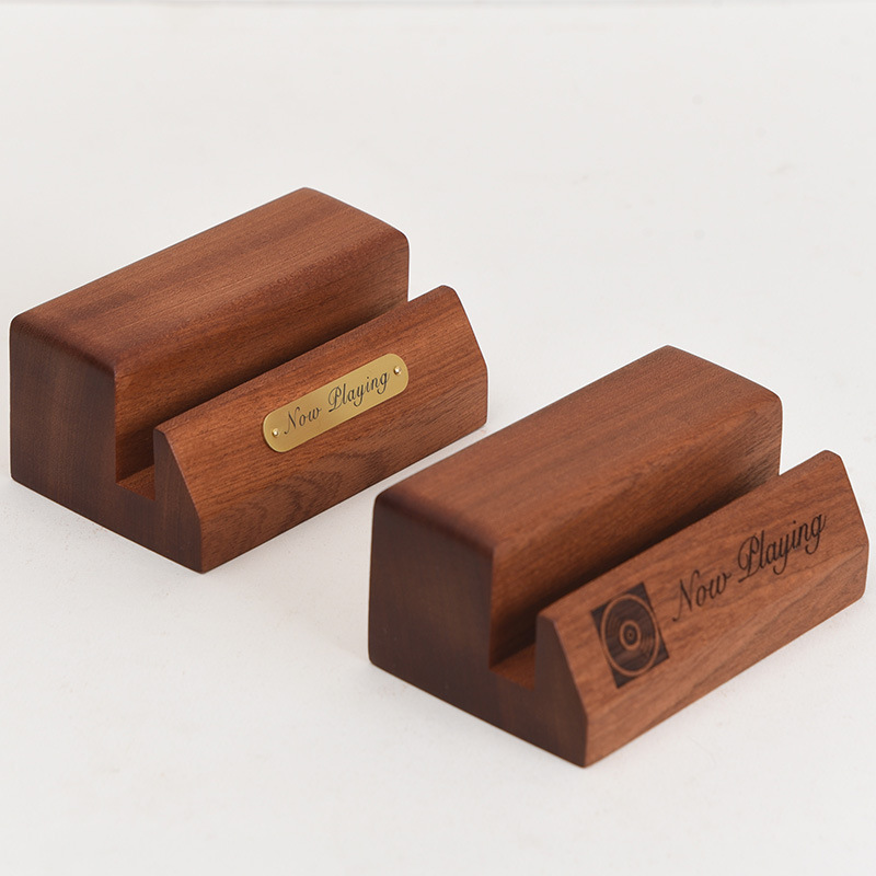 Solid wood vinyl record display rack CD storage rack can do logo music album disc decoration display rack